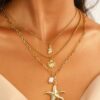 Handmade Colorful Daisy Flower Necklace Pastoral Style Collarbone Chain For Women