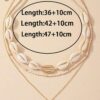 1set 2pcs Personality Creative Hawaiian Style Handmade Natural Shell Weave Womens Necklace And Bracelet Set For Summer main 2