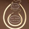 1set Fashionable Snake Chain Necklace Bracelet For Women Suitable For Daily Wear Party Festival And Gift Giving main 10