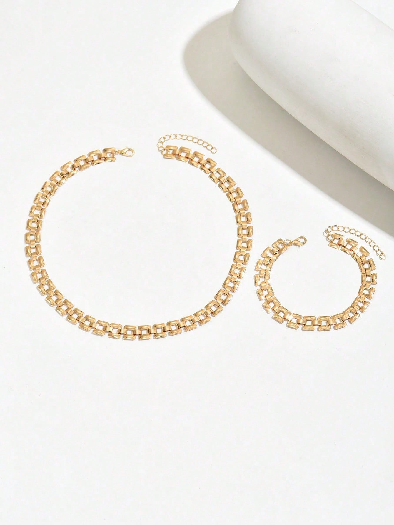 Minimalist Chic Necklace Bracelet Jewelry Set For Women