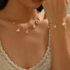 Fantasy Ocean Shell Pendant Necklace Jewelry Set For Women