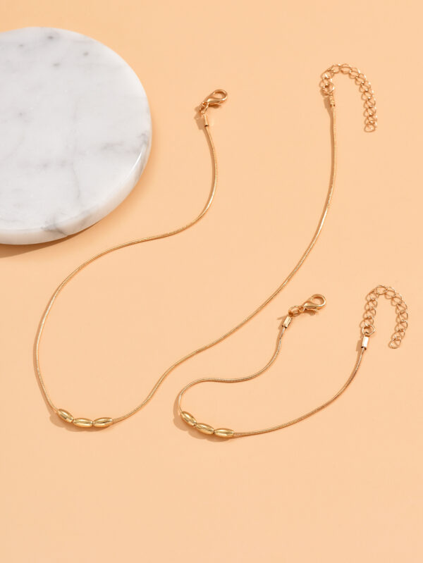 Yellow Gold Snake Necklace for Men and Women Casual Copper Chain Jewelry