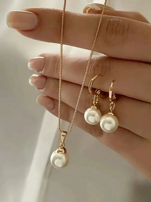 Necklace And Earring Jewelry Set Suitable For Women Daily