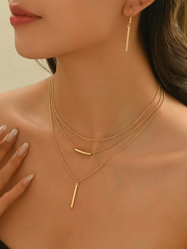 Bohemian Women Jewelry Set Includes Geometric Pendant Necklace