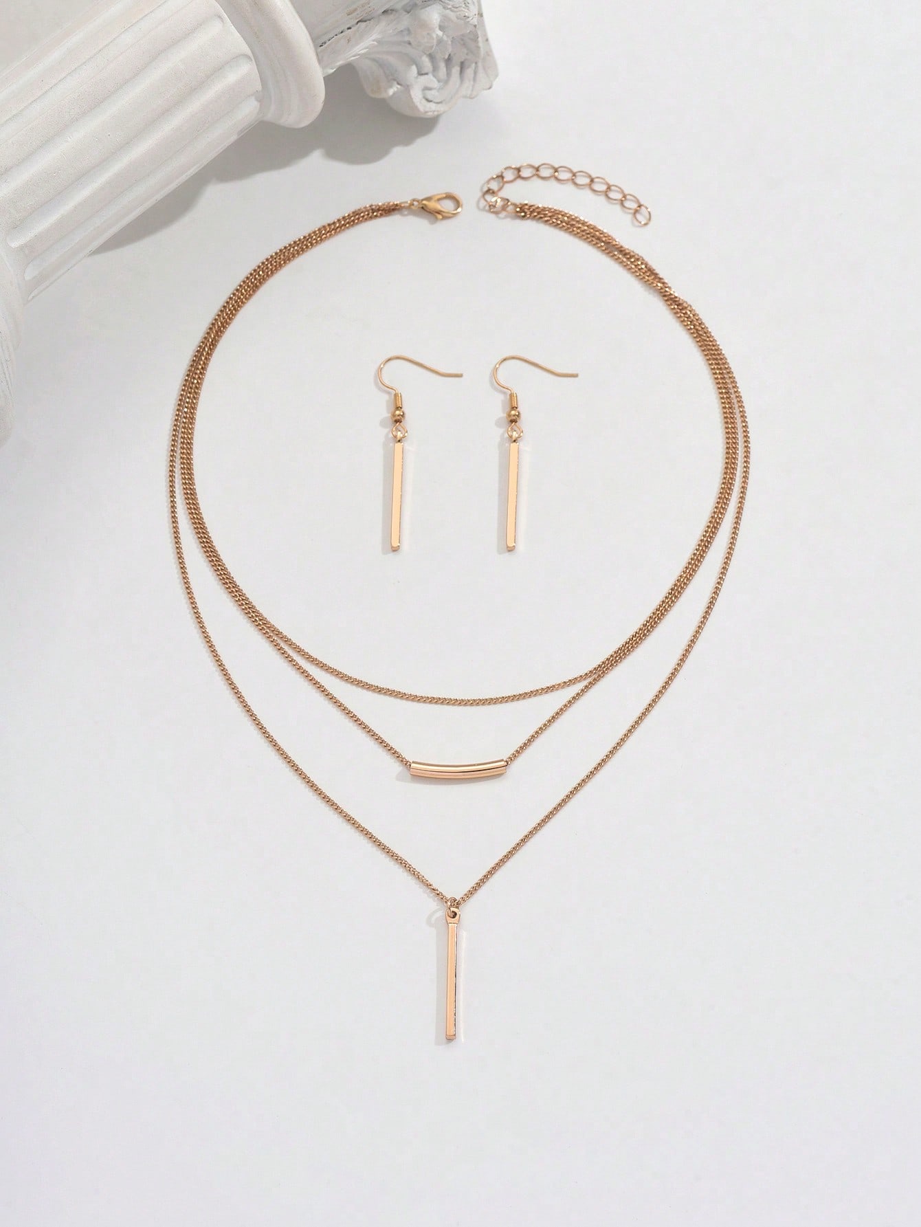 Bohemian Women Jewelry Set Includes Geometric Pendant Necklace