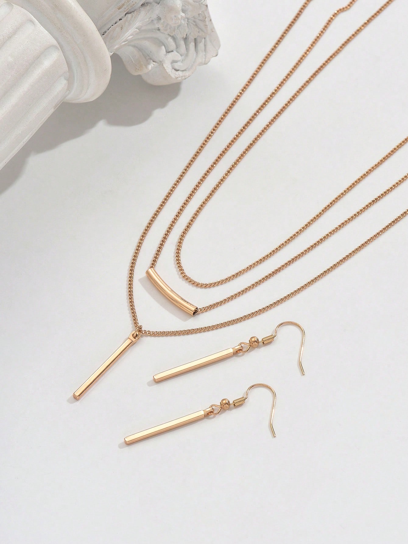 Bohemian Women Jewelry Set Includes Geometric Pendant Necklace