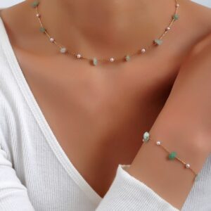 Faux Pearl Necklace Jewelry Gift for Women