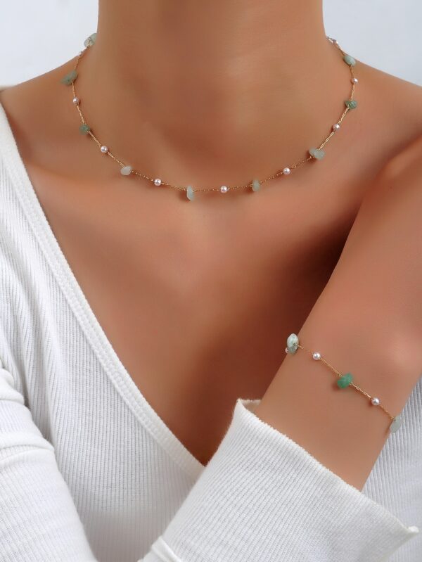 Faux Pearl Necklace Jewelry Gift for Women