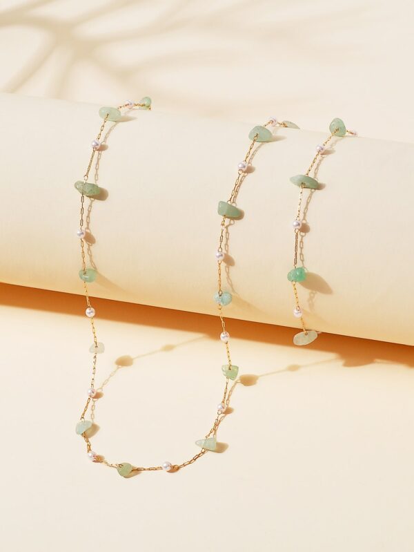Faux Pearl Necklace Jewelry Gift for Women