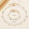Faux Pearl Decor Necklace Bracelet main 2